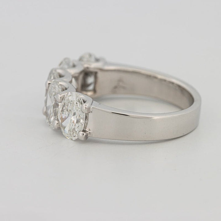 5 Half Oval Floating Eternity Ring (LG) - ZIZOV DIAMONDS