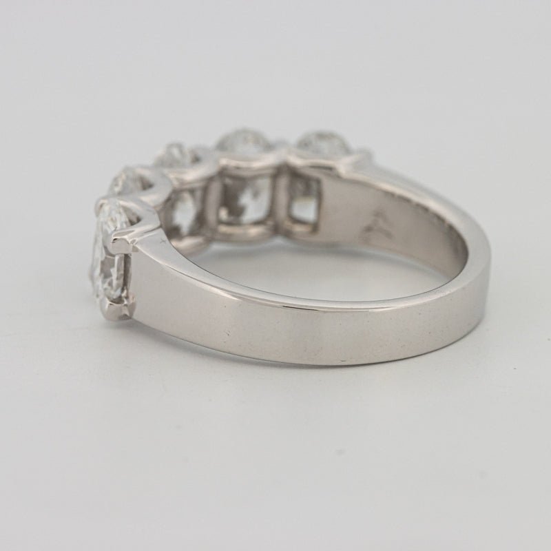 5 Half Oval Floating Eternity Ring (LG) - ZIZOV DIAMONDS
