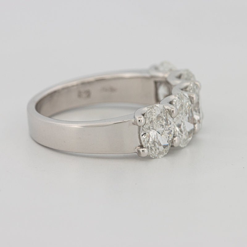 5 Half Oval Floating Eternity Ring (LG) - ZIZOV DIAMONDS