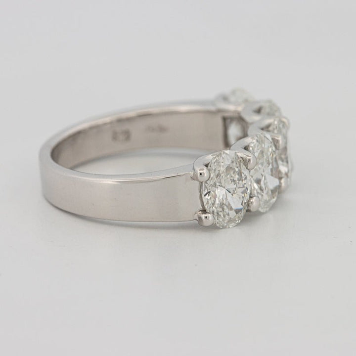 5 Half Oval Floating Eternity Ring (LG) - ZIZOV DIAMONDS