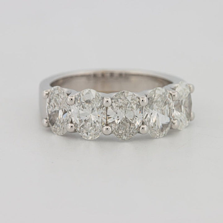 5 Half Oval Floating Eternity Ring (LG) - ZIZOV DIAMONDS