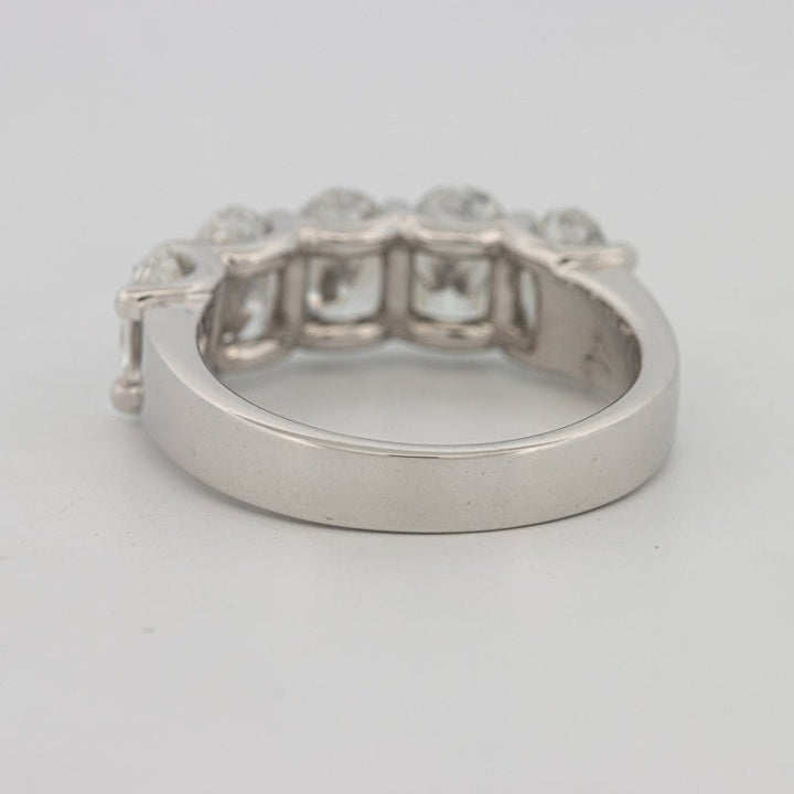 5 Half Oval Floating Eternity Ring (LG) - ZIZOV DIAMONDS