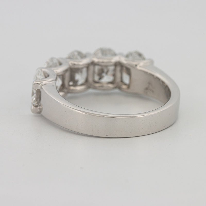 5 Half Oval Floating Eternity Ring (LG) - ZIZOV DIAMONDS