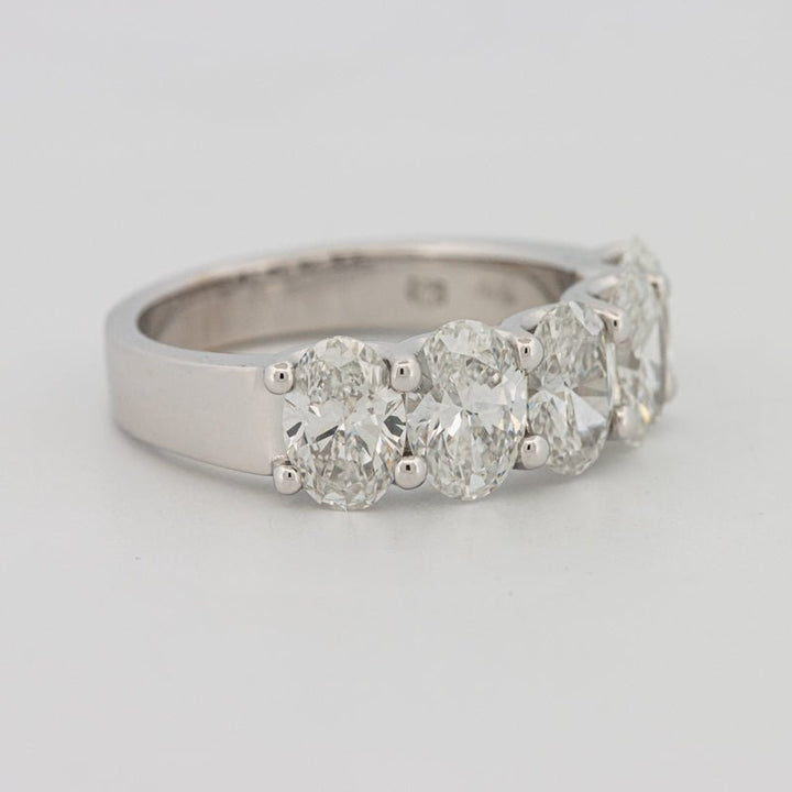 5 Half Oval Floating Eternity Ring (LG) - ZIZOV DIAMONDS