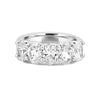5 Half Oval Floating Eternity Ring (LG) - ZIZOV DIAMONDS