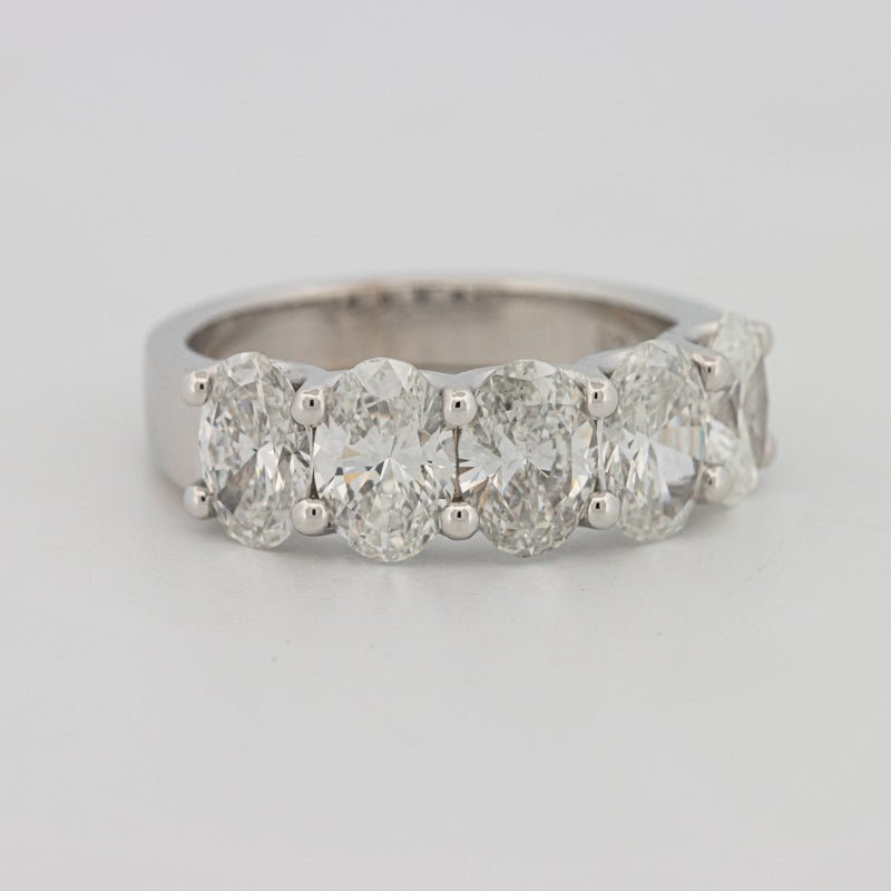 5 Half Oval Floating Eternity Ring (LG) - ZIZOV DIAMONDS