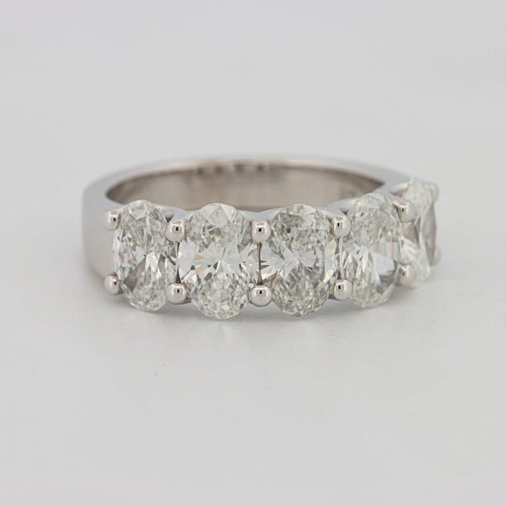 5 Half Oval Floating Eternity Ring (LG) - ZIZOV DIAMONDS