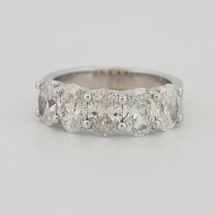 5 Half Oval Floating Eternity Ring (LG) - ZIZOV DIAMONDS