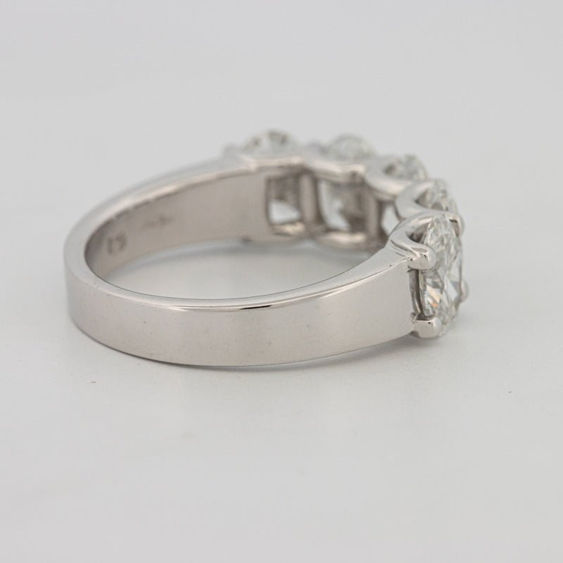 5 Half Oval Floating Eternity Ring (LG) - ZIZOV DIAMONDS