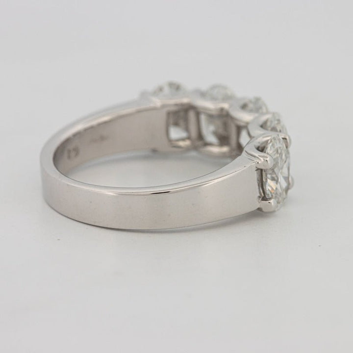5 Half Oval Floating Eternity Ring (LG) - ZIZOV DIAMONDS