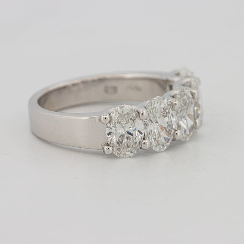 5 Half Oval Floating Eternity Ring (LG) - ZIZOV DIAMONDS