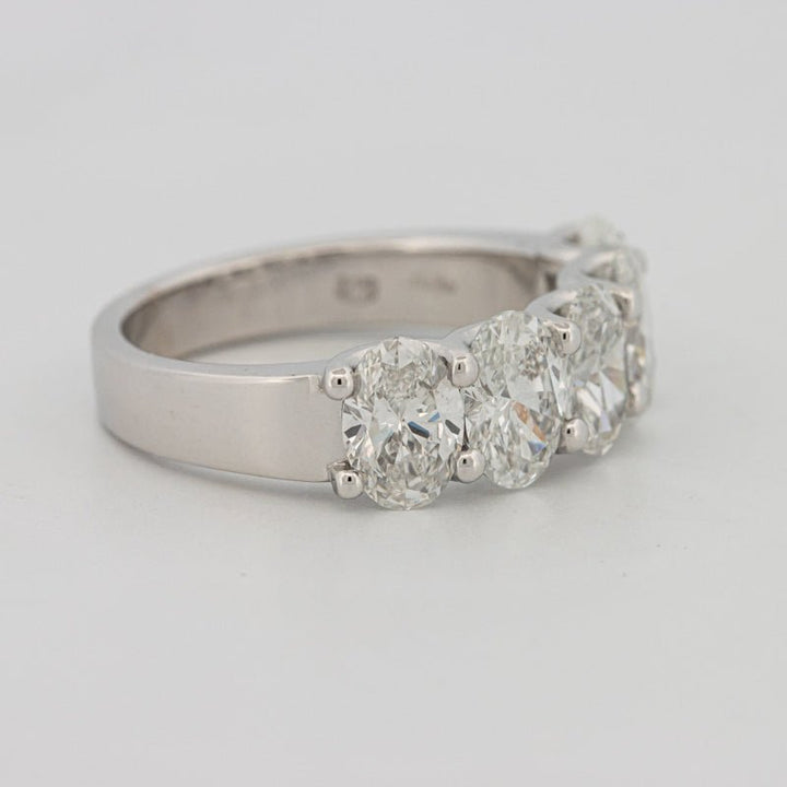 5 Half Oval Floating Eternity Ring (LG) - ZIZOV DIAMONDS