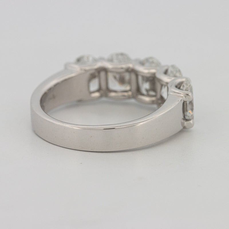 5 Half Oval Floating Eternity Ring (LG) - ZIZOV DIAMONDS