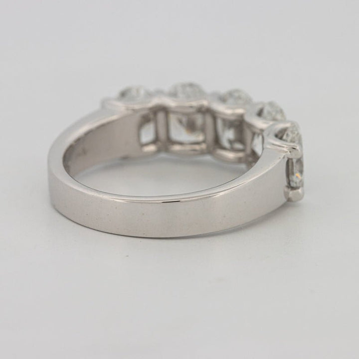 5 Half Oval Floating Eternity Ring (LG) - ZIZOV DIAMONDS