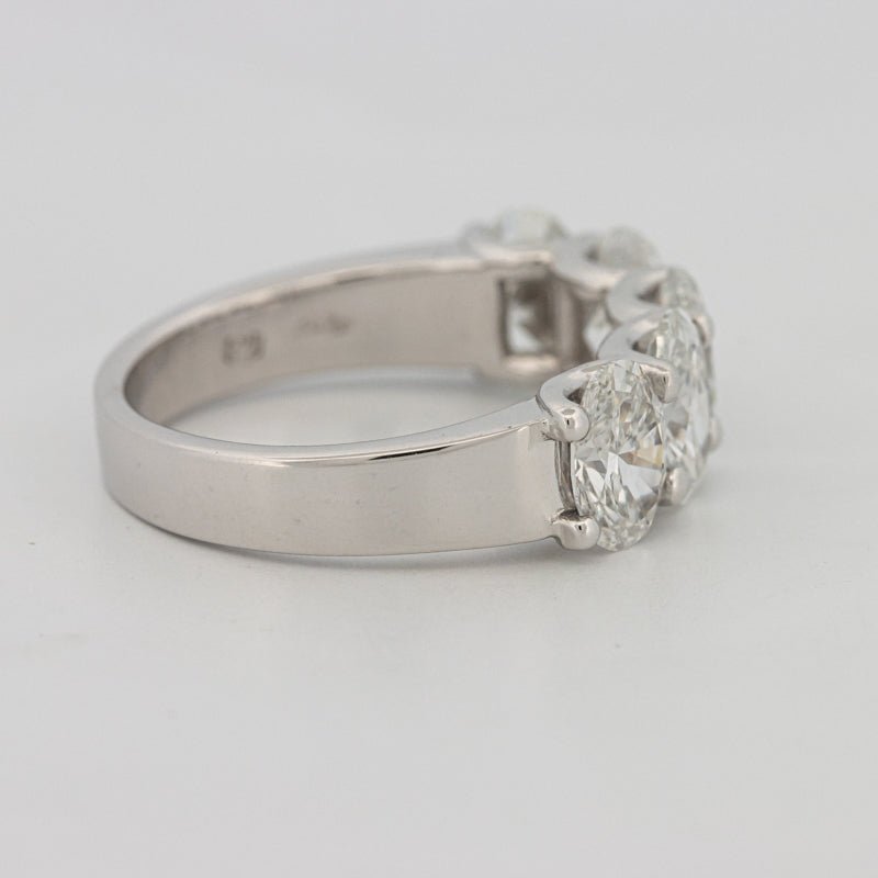 5 Half Oval Floating Eternity Ring (LG) - ZIZOV DIAMONDS