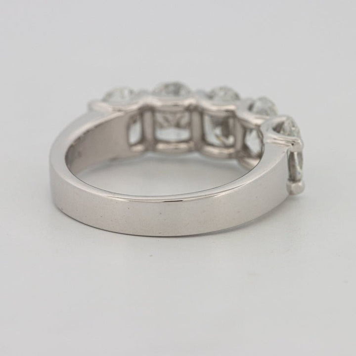 5 Half Oval Floating Eternity Ring (LG) - ZIZOV DIAMONDS