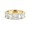 5 Half Oval Floating Eternity Ring (LG) - ZIZOV DIAMONDS