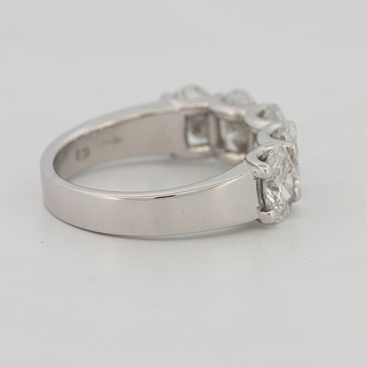 5 Half Oval Floating Eternity Ring (LG) - ZIZOV DIAMONDS
