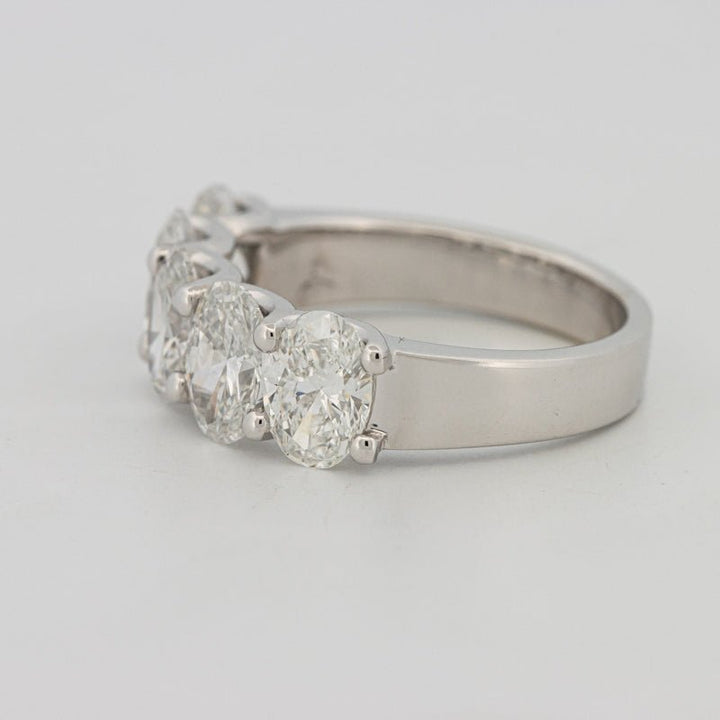 5 Half Oval Floating Eternity Ring (LG) - ZIZOV DIAMONDS