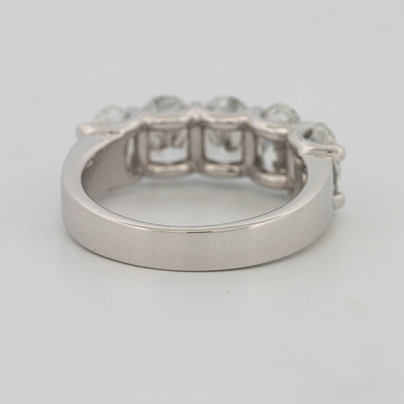 5 Half Oval Floating Eternity Ring (LG) - ZIZOV DIAMONDS
