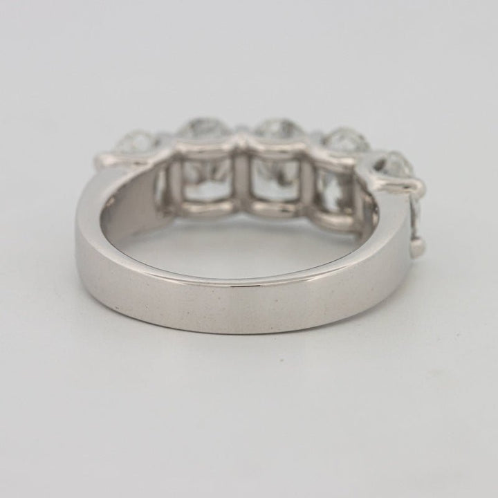 5 Half Oval Floating Eternity Ring (LG) - ZIZOV DIAMONDS