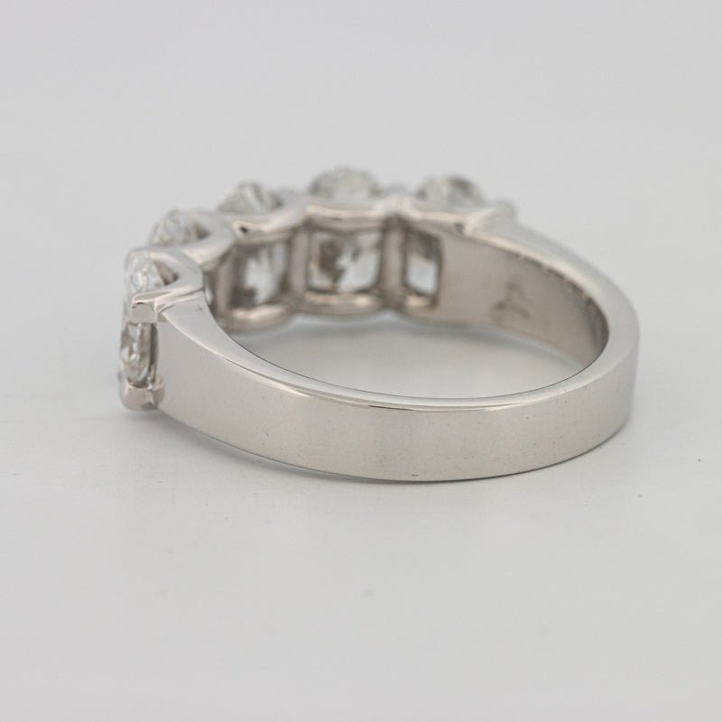 5 Half Oval Floating Eternity Ring (LG) - ZIZOV DIAMONDS