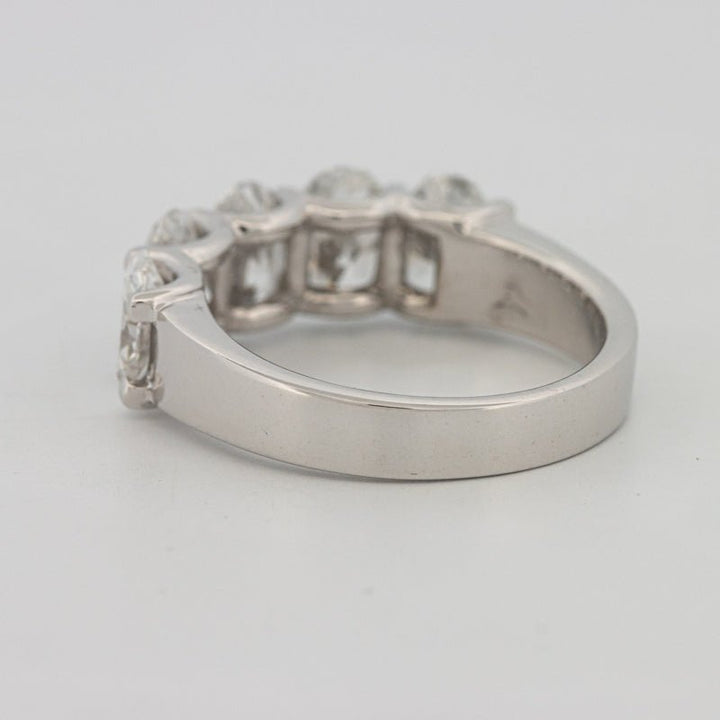 5 Half Oval Floating Eternity Ring (LG) - ZIZOV DIAMONDS