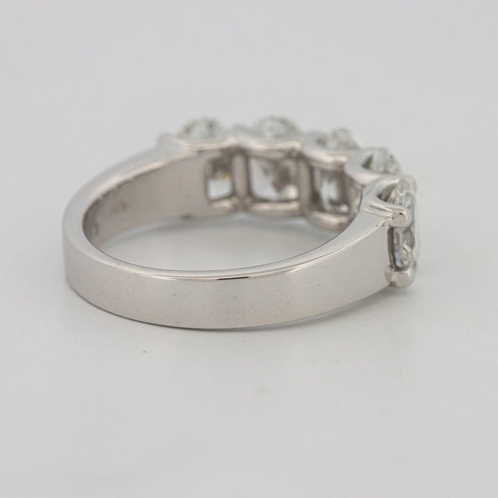 5 Half Oval Floating Eternity Ring (LG) - ZIZOV DIAMONDS