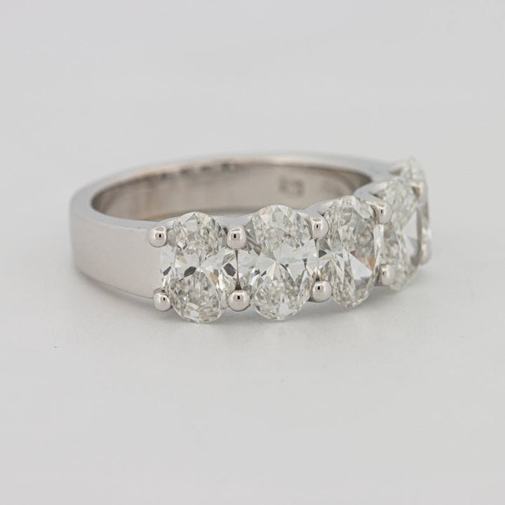5 Half Oval Floating Eternity Ring (LG) - ZIZOV DIAMONDS