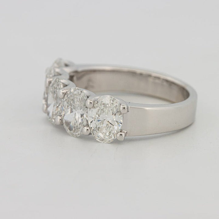 5 Half Oval Floating Eternity Ring (LG) - ZIZOV DIAMONDS