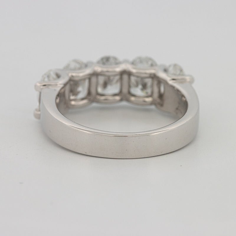 5 Half Oval Floating Eternity Ring (LG) - ZIZOV DIAMONDS