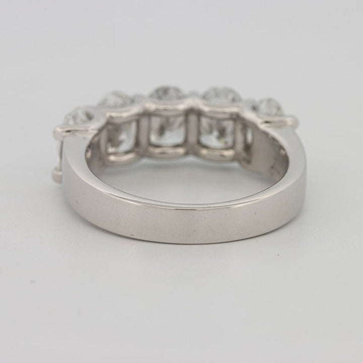 5 Half Oval Floating Eternity Ring (LG) - ZIZOV DIAMONDS