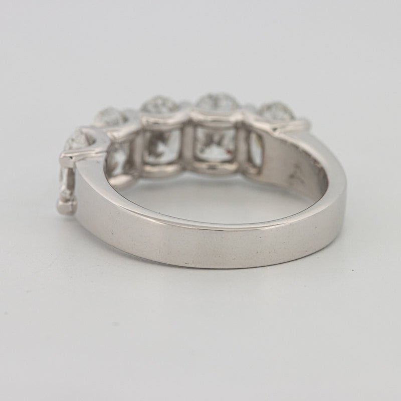 5 Half Oval Floating Eternity Ring (LG) - ZIZOV DIAMONDS