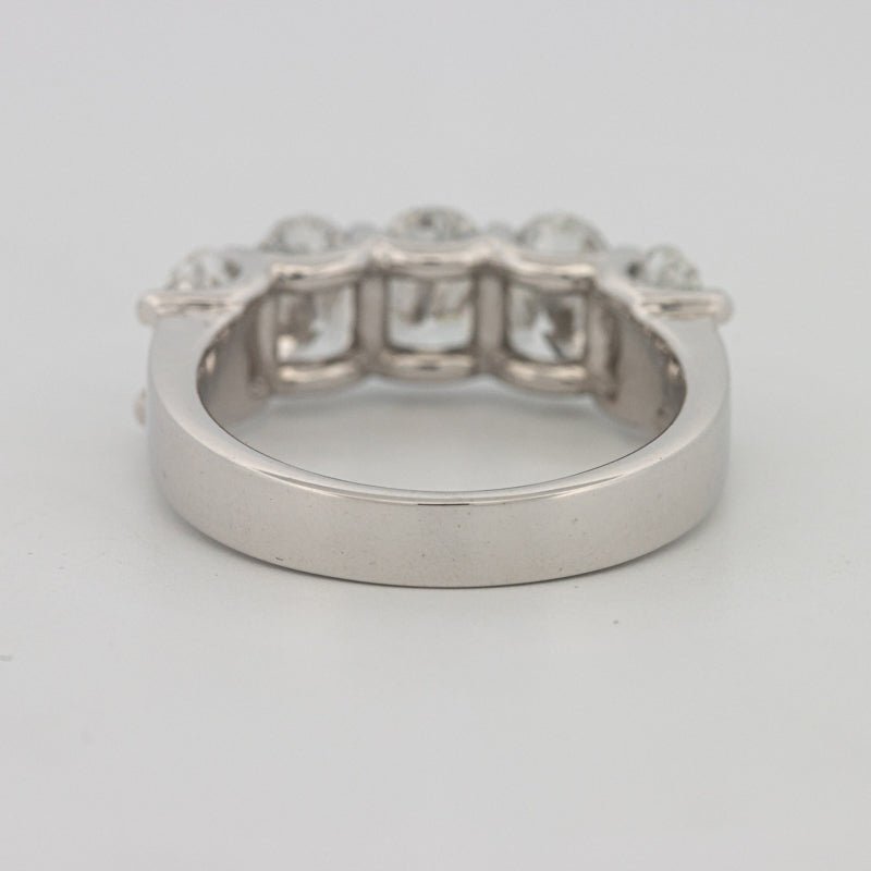 5 Half Oval Floating Eternity Ring (LG) - ZIZOV DIAMONDS