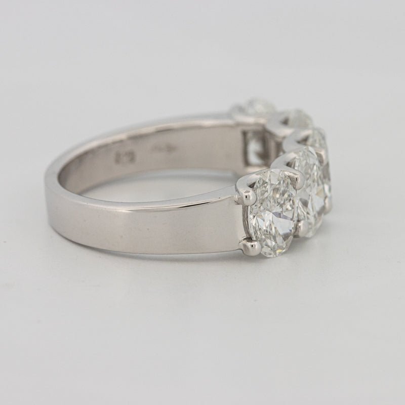 5 Half Oval Floating Eternity Ring (LG) - ZIZOV DIAMONDS