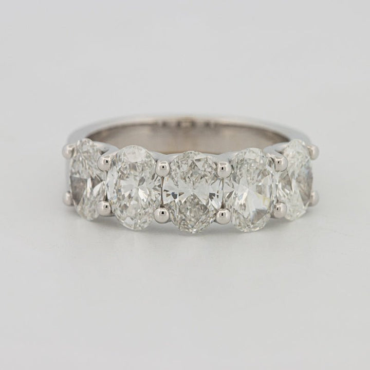 5 Half Oval Floating Eternity Ring (LG) - ZIZOV DIAMONDS