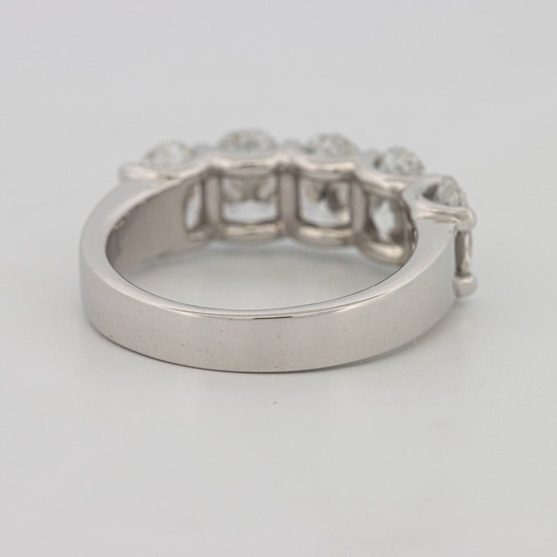 5 Half Oval Floating Eternity Ring (LG) - ZIZOV DIAMONDS