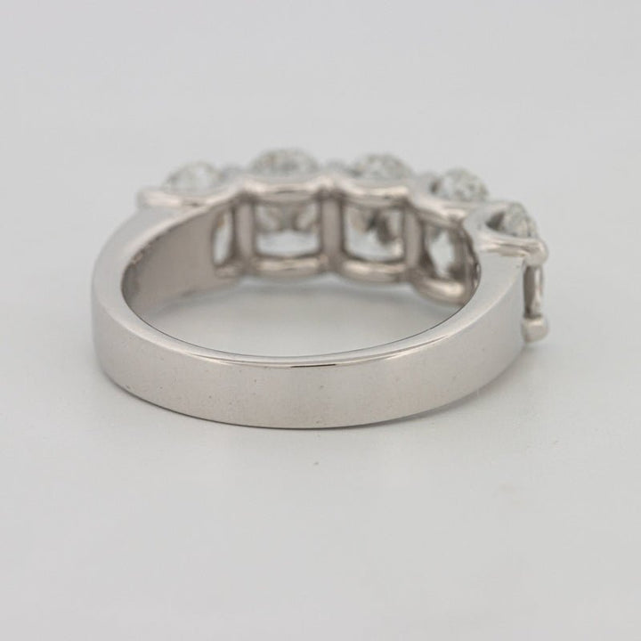 5 Half Oval Floating Eternity Ring (LG) - ZIZOV DIAMONDS