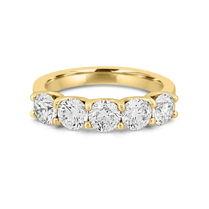 5 Half Round Floating Eternity Ring - ZIZOV DIAMONDS