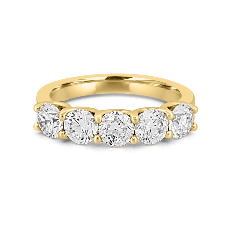 5 Half Round Floating Eternity Ring - ZIZOV DIAMONDS