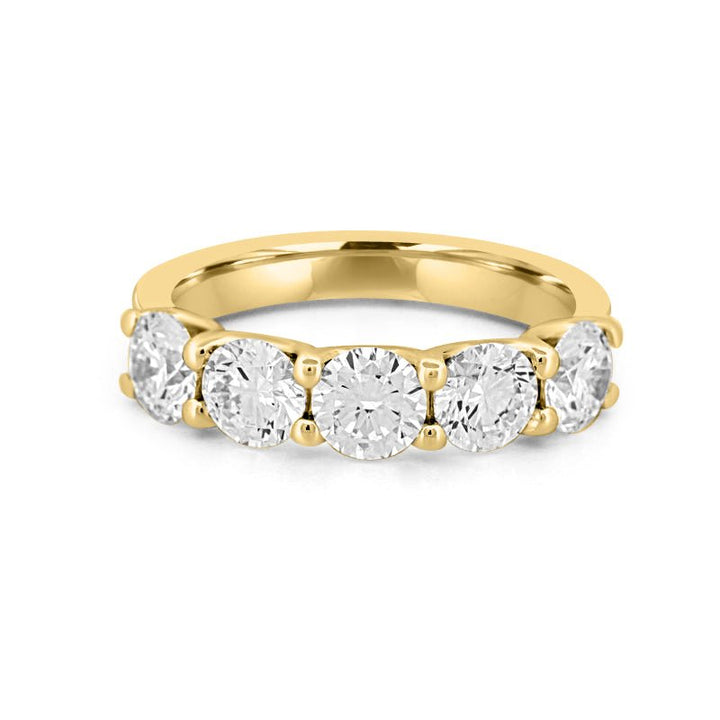 5 Half Round Floating Eternity Ring (LG) - ZIZOV DIAMONDS
