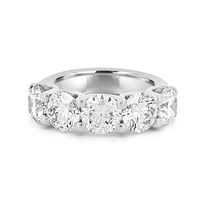 5 Half Round Floating Eternity Ring (LG) - ZIZOV DIAMONDS