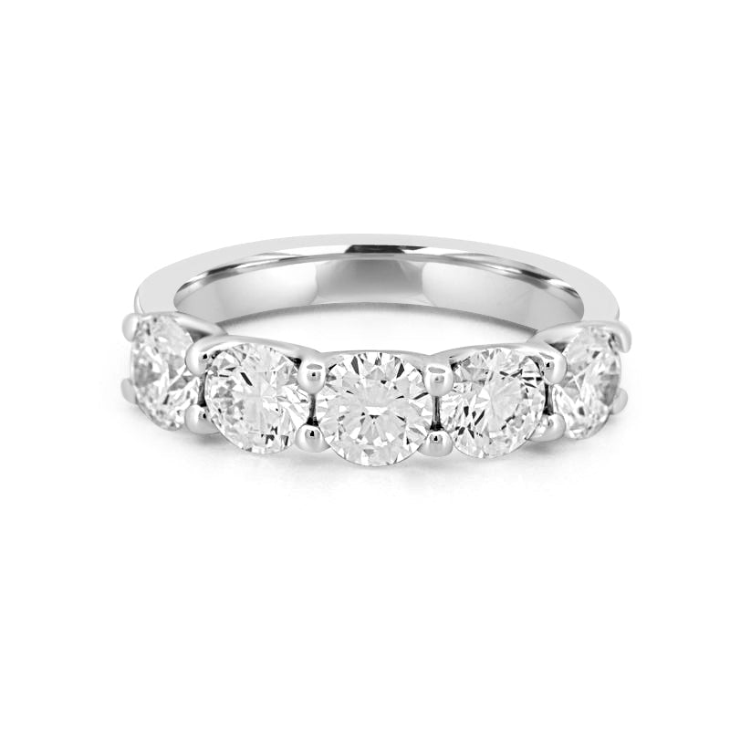 5 Half Round Floating Eternity Ring (LG) - ZIZOV DIAMONDS