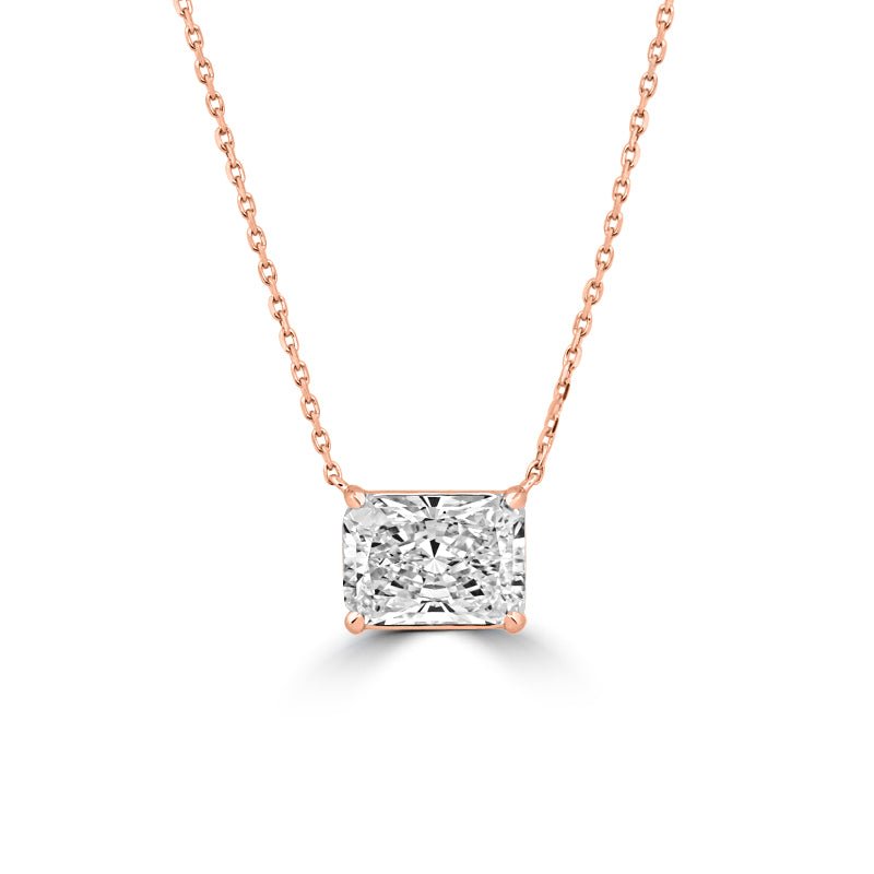 5.53 CT Radiant Cut Classic Pendant (LG) - ZIZOV DIAMONDS