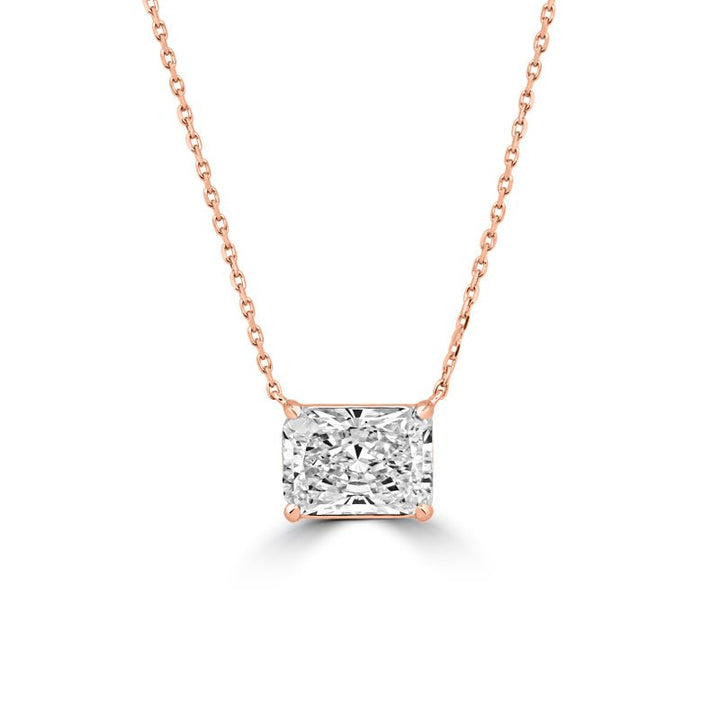 5.53 CT Radiant Cut Classic Pendant (LG) - ZIZOV DIAMONDS