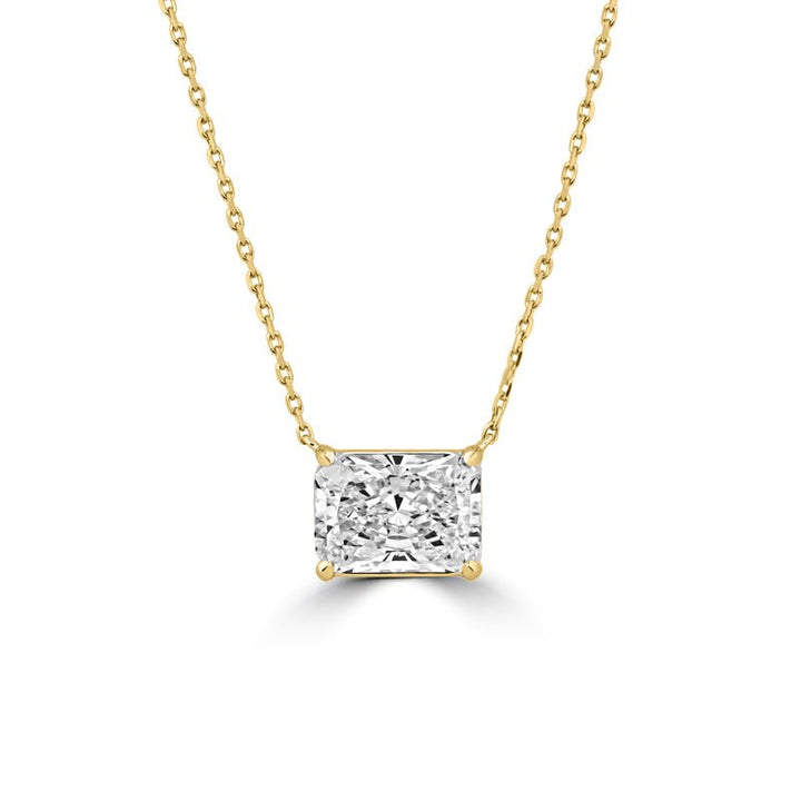 5.53 CT Radiant Cut Classic Pendant (LG) - ZIZOV DIAMONDS
