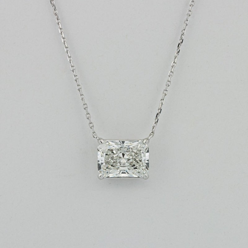 5.53 CT Radiant Cut Classic Pendant (LG) - ZIZOV DIAMONDS