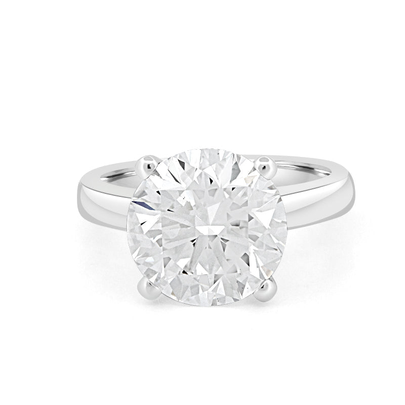 5.56 CT Classic Round Cut Solitaire Ring (LG) - ZIZOV DIAMONDS