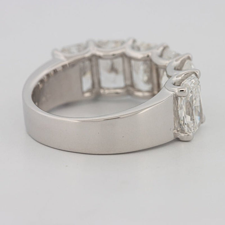6 Half Radiant Floating Eternity Ring (LG) - ZIZOV DIAMONDS