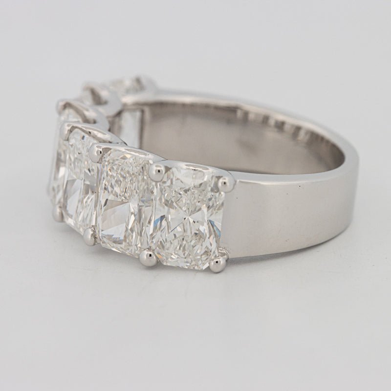 6 Half Radiant Floating Eternity Ring (LG) - ZIZOV DIAMONDS